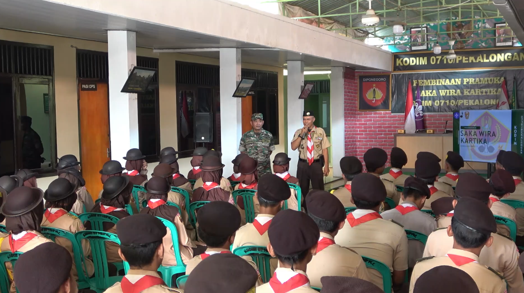 Kodim 0710 Pekalongan Terima Anggota Baru Saka Wira Kartika Angkatan XII Tahun 2024