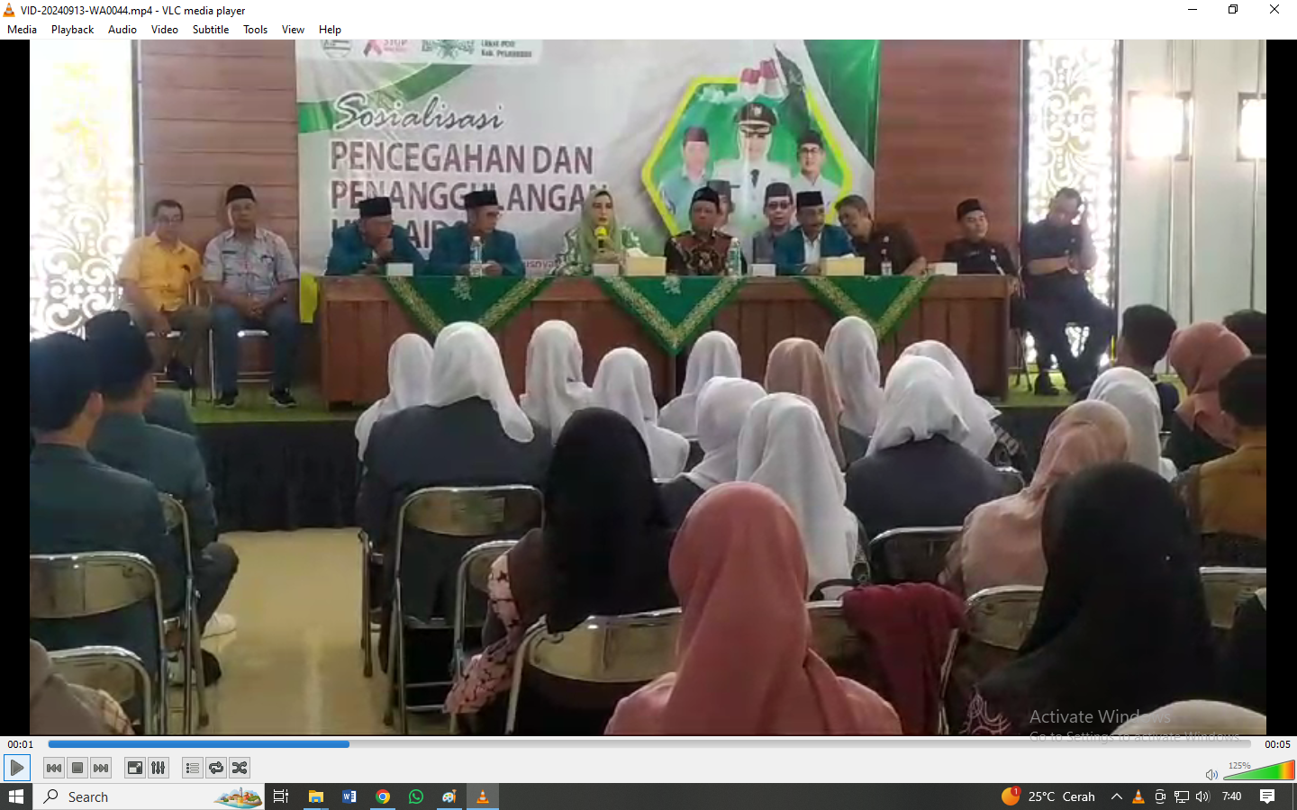 Bupati Fadia Arafiq Sosialisasikan Bahaya HIV/AIDS di PCNU Kabupaten Pekalongan