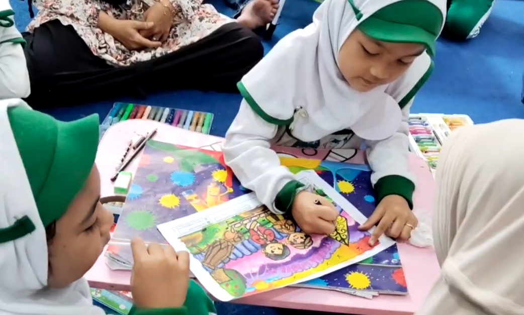 Tisnaka Widya, Lomba Mewarnai TK Warnai Semangat P5 Di SMK Negeri 3 Kota Pekalongan