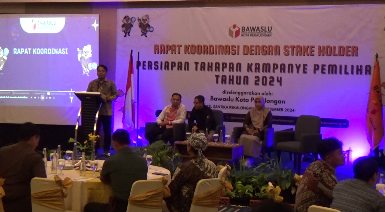 Kuatkan Sinergitas Dengan Stakeholder, Bawaslu Kota Pekalongan Adakan Rakor Jelang Kampanye