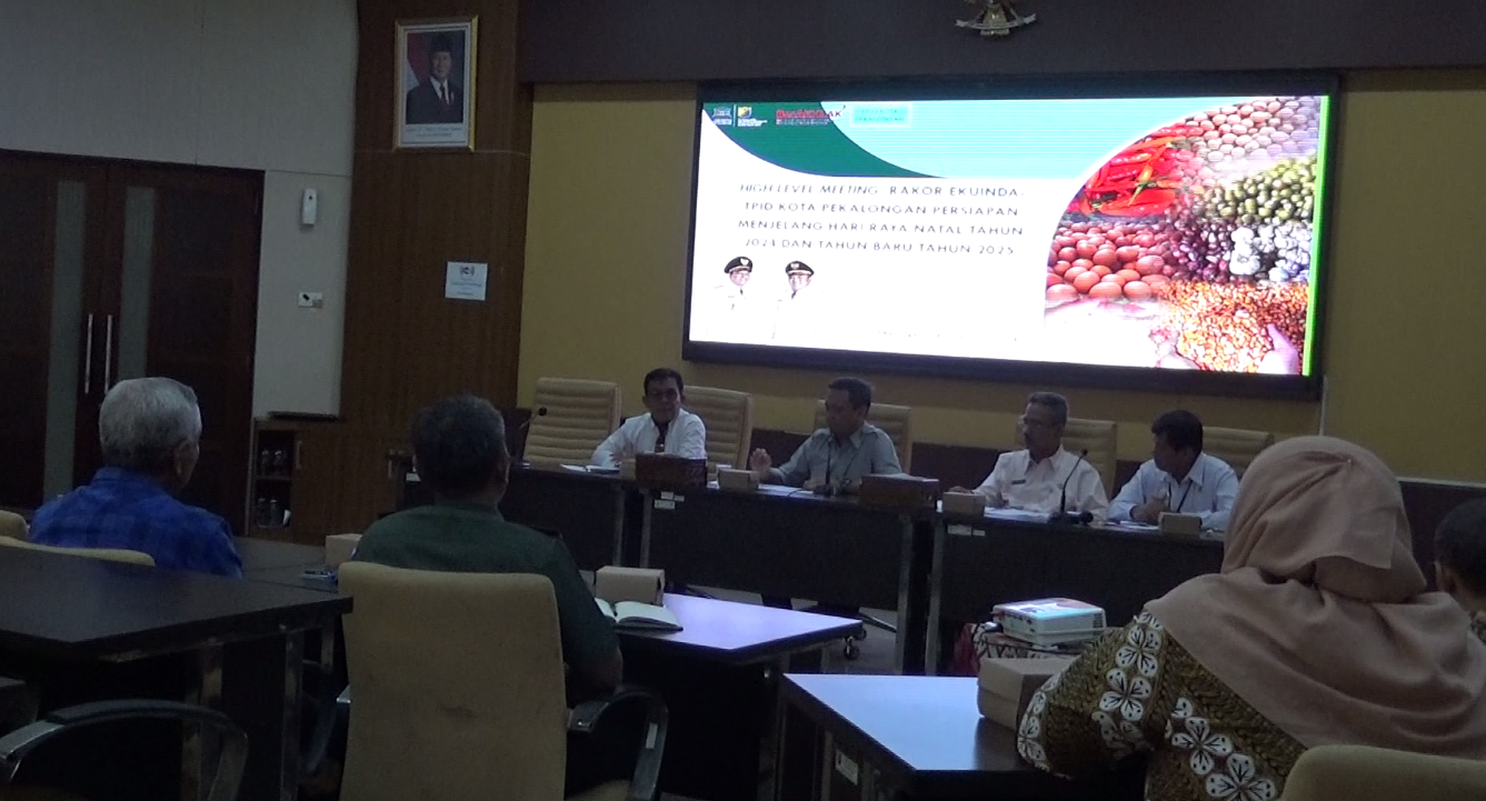 TPID Kota Pekalongan Gelar Rapat Koordinasi Hadapi Natal dan Tahun Baru