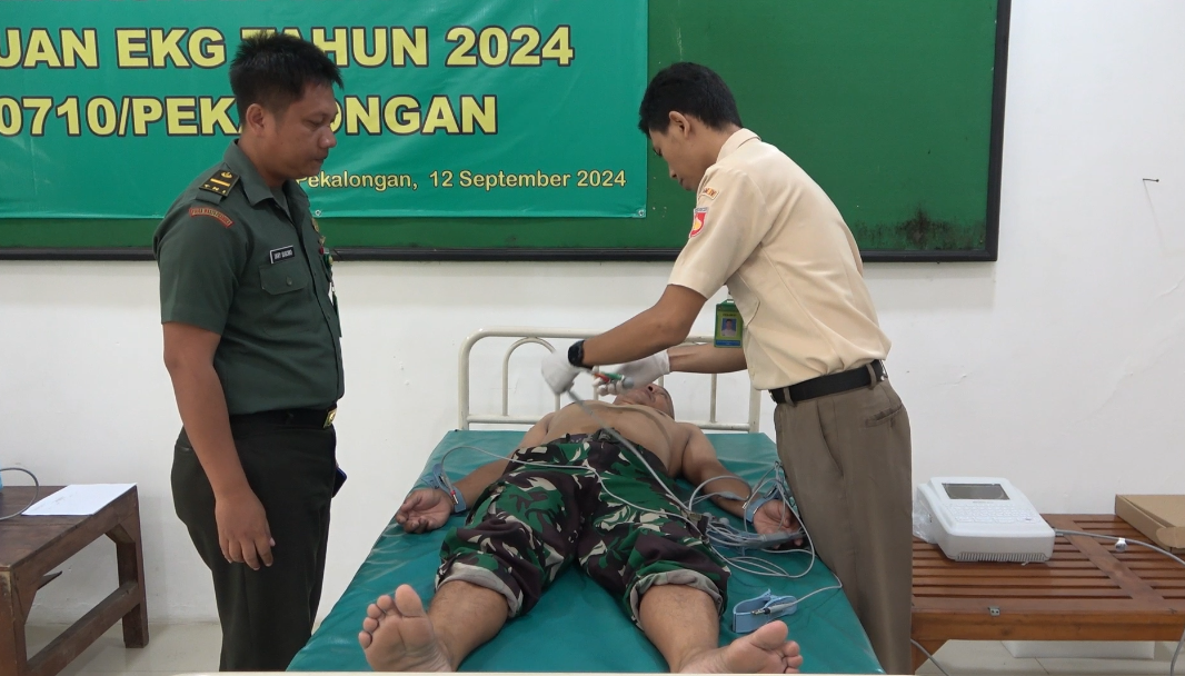 Kodim Pekalongan Gelar Pemeriksaan HRV Dan EKG