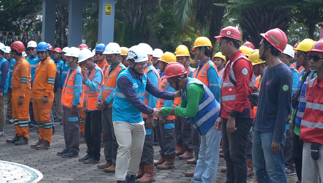 Persiapkan Momen Nataru, PLN UP3 Pekalongan Lakukan Apel Gelar Pasukan