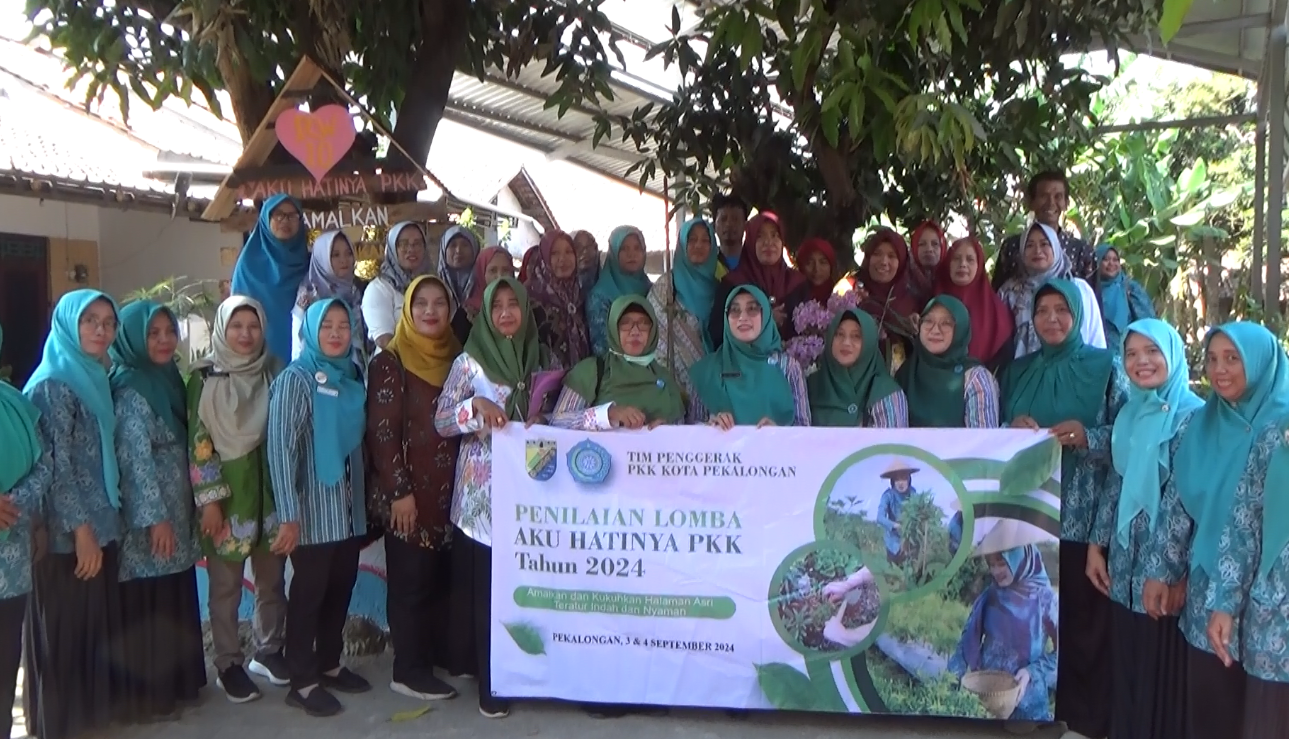 TP PKK Kota Pekalongan Lakukan Penilaian Lomba Aku Hatinya PKK 2024 