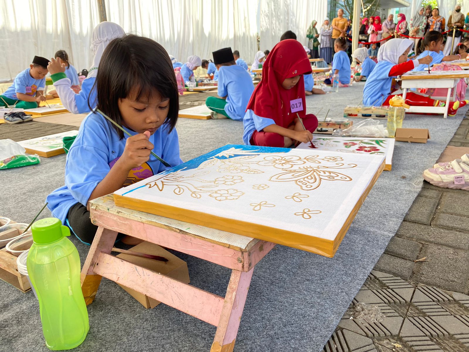 Dorong Kecintaan Terhadap Batik, Puluhan Siswa TK/RA Ikuti Lomba Nyolet