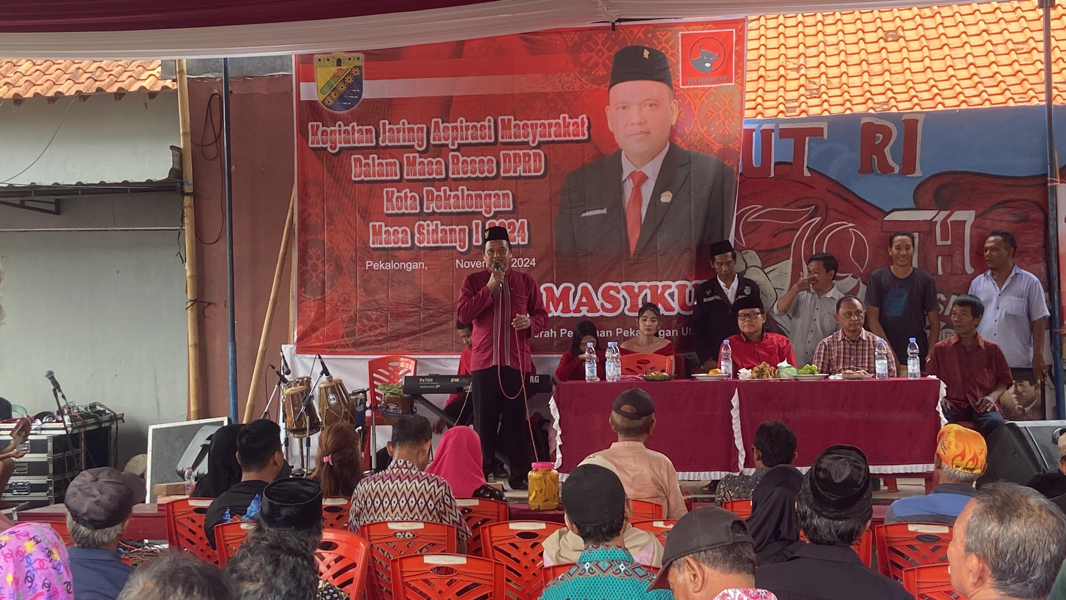 Masyarakat Serukan Aspirasi, H. Masykur Janjikan Tindak Lanjut Serius pada Masa Reses DPRD