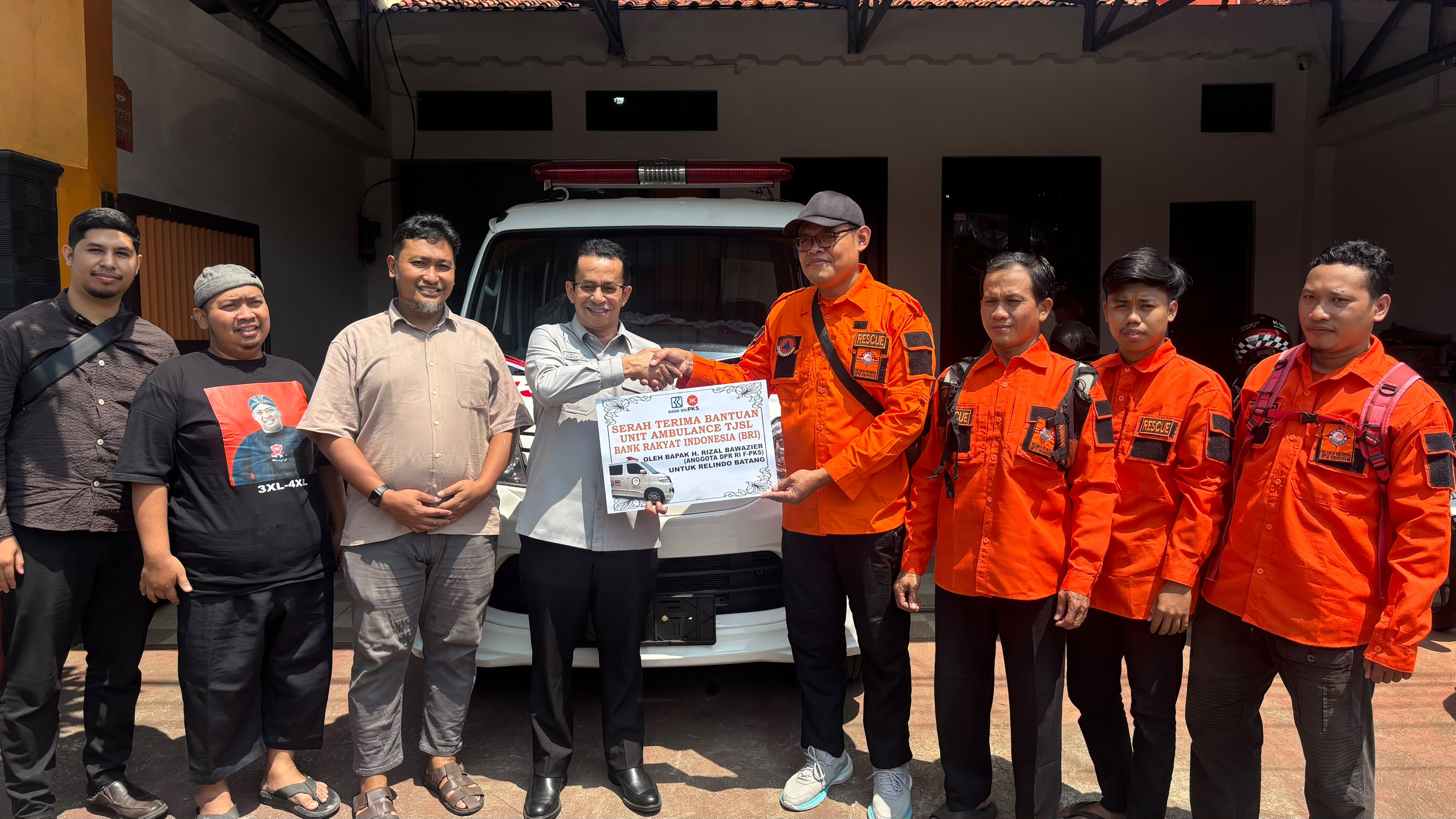 Relindo Terima Ambulans CSR BRI Rp399 Juta, Rizal Bawazier Minta Siap Bantu Gratis Pelayanan Kemanusiaan dan Sosial