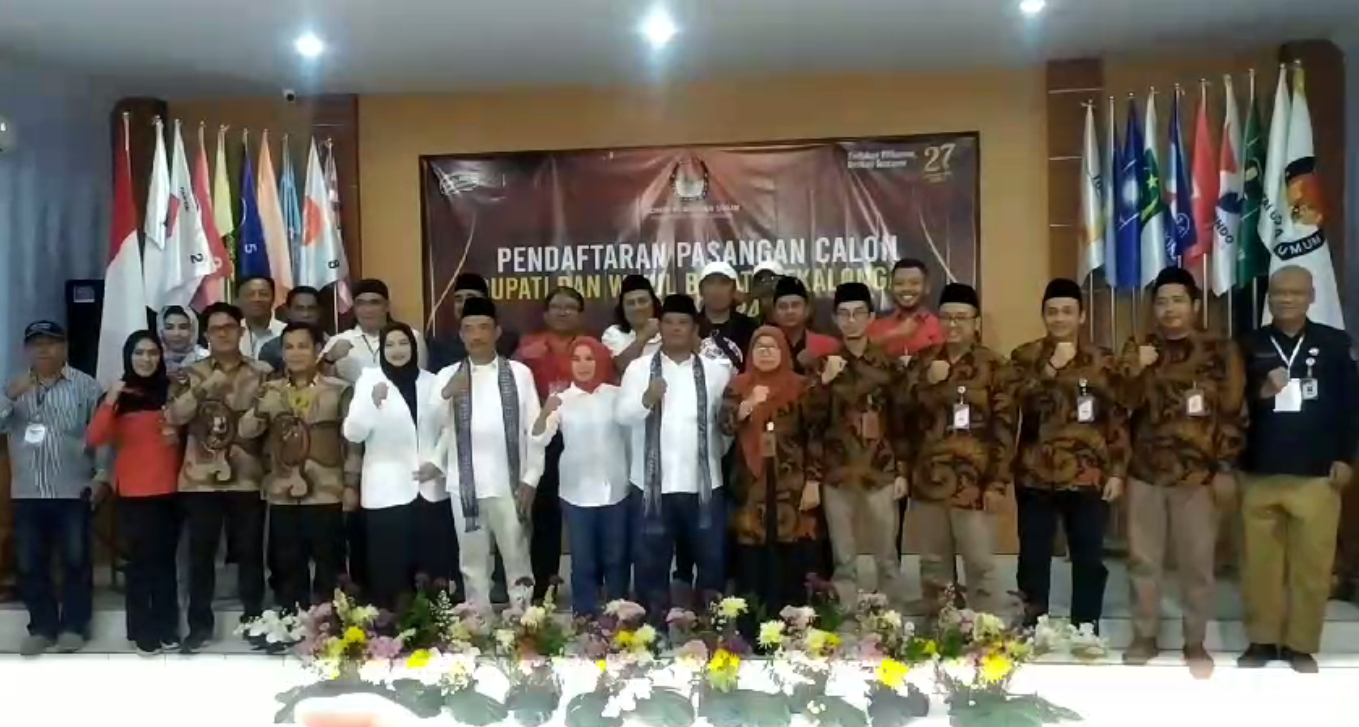 Riswadi-Amin Daftar Pilkada Pekalongan 2024 dengan Jargon Wayahe Wonge Dewe.