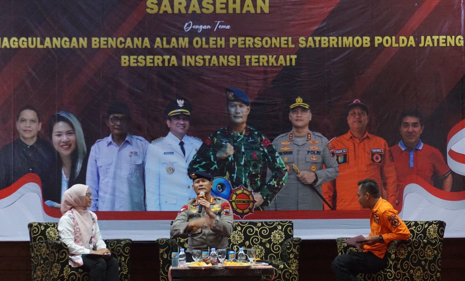 Dari Sarasehan Ke Aksi Nyata: Brimob Jateng Dan Relawan Siap Tangguh Hadapi Bencana 