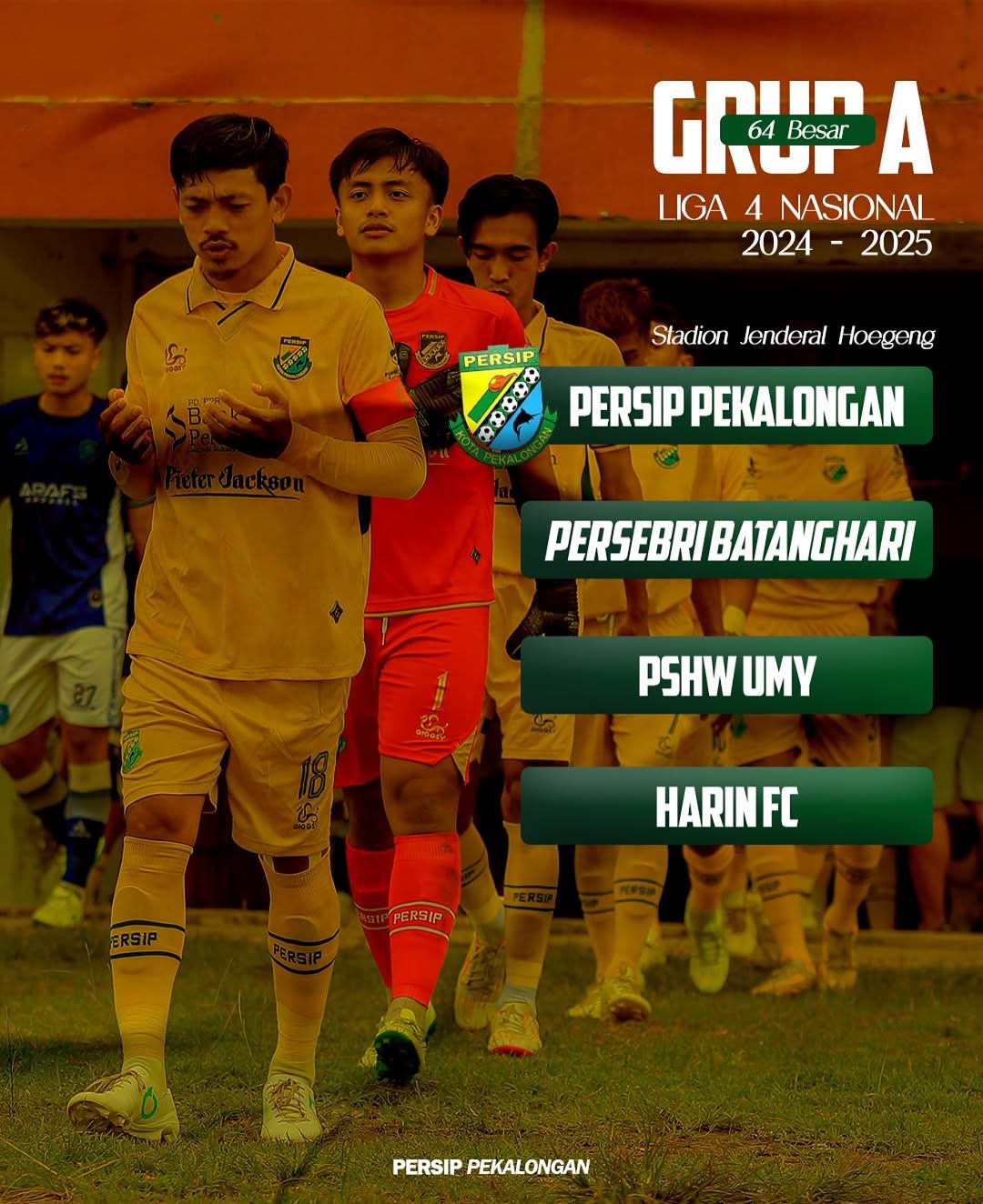 KEJUTAN DI DRAWING ULANG,  PERSIP PEKALONGAN DIAPIT LAWAN-LAWAN PENUH POTENSI